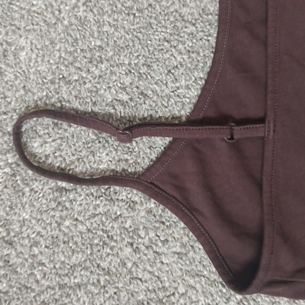 Old Navy Size Small First-Layer Brown Cami Tank Top With Adjustable Straps - Picture 7 of 9